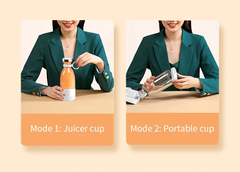 FreshBlend Mini®   Portable USB Rechargeable Juicer