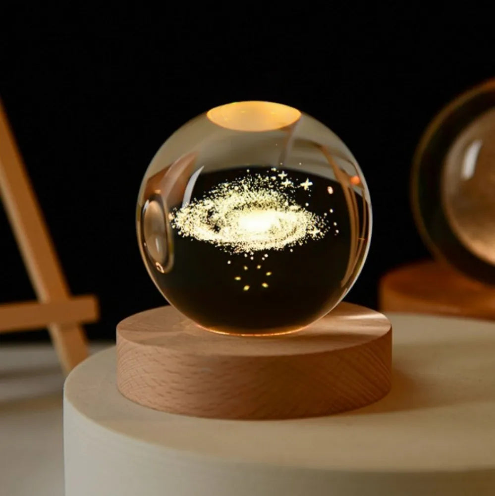 LumiGlow® 3D Crystal Galaxy Lamp