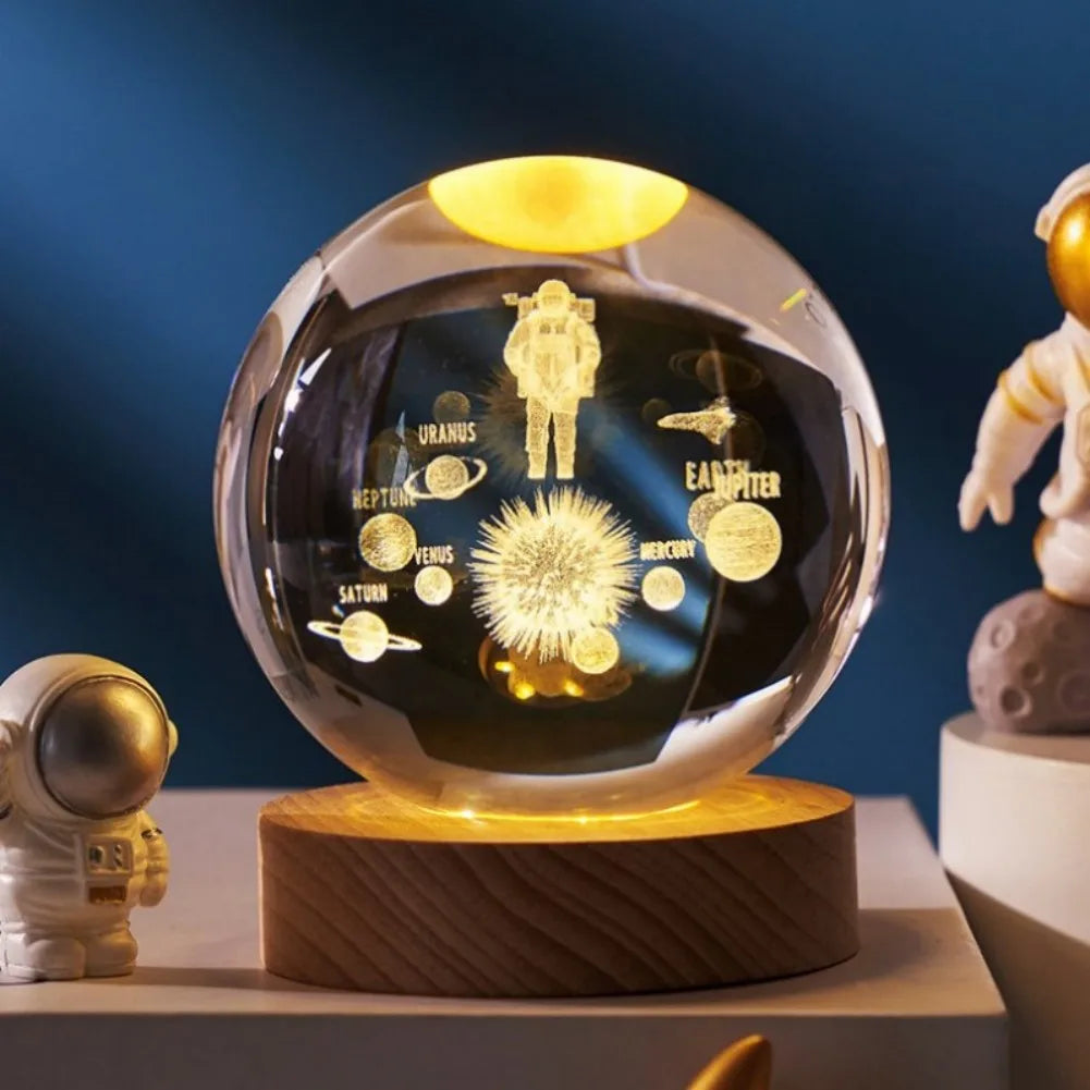 LumiGlow® 3D Crystal Galaxy Lamp