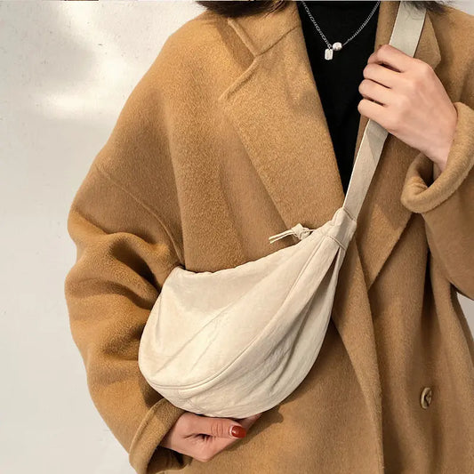 Upgraded Vintage Nylon Shoulder Bag – Stylish & Lightweight Women's Crossbody Purse
