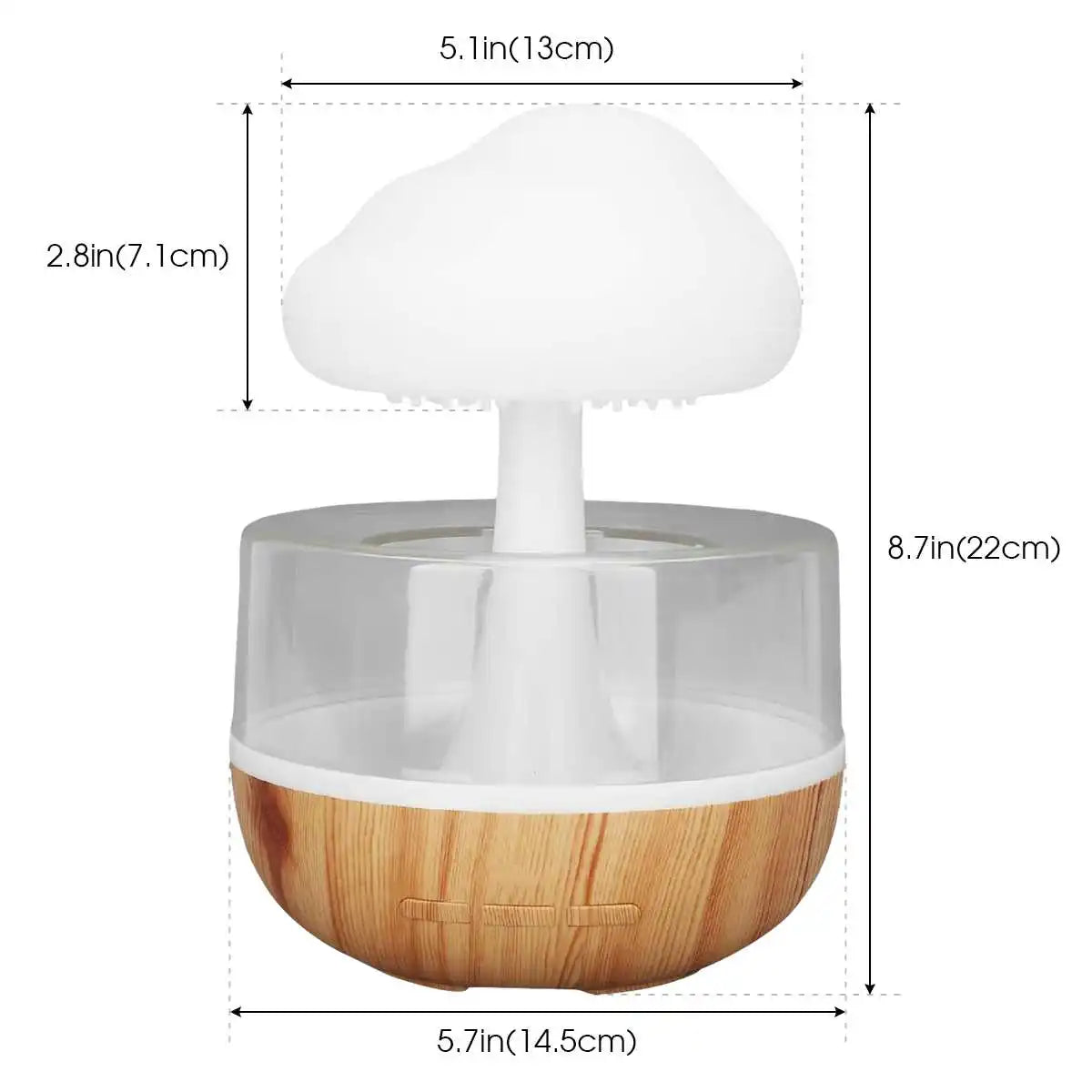 Rain Cloud Humidifier & Night Light Aromatherapy Lamp