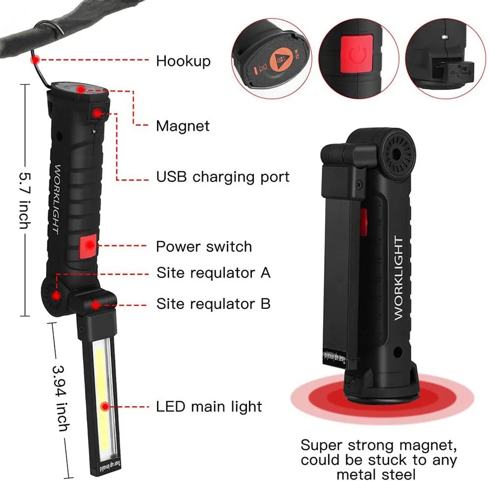 LumiGrip X1 ®– The Ultimate Portable Work & Camping Light