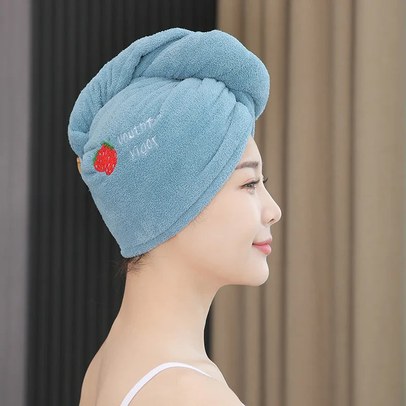 Ultra-Absorbent Quick-Dry Hair Towel – Soft, Cute & Gentle on Hair