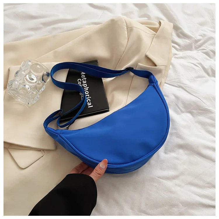 Upgraded Vintage Nylon Shoulder Bag – Stylish & Lightweight Women's Crossbody Purse